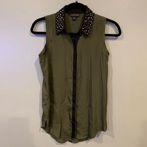 Rock & Republic studded collar sleeveless top